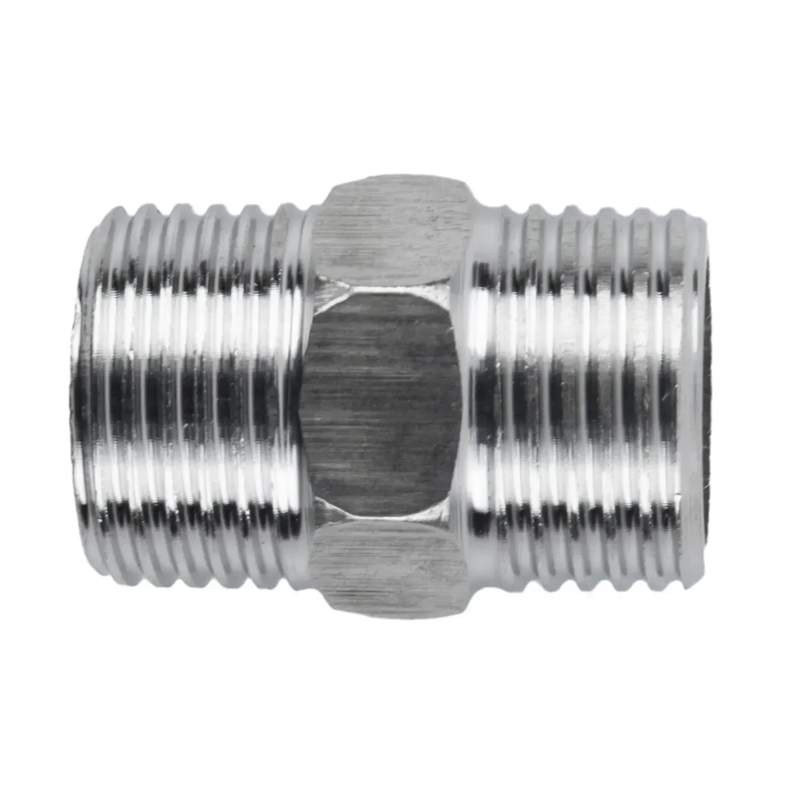 Shower Hose Extend Shower Connector For Extra Long-Hose Stainless Steel Shower Extender Universal 1/2" Male To Male Adaptor