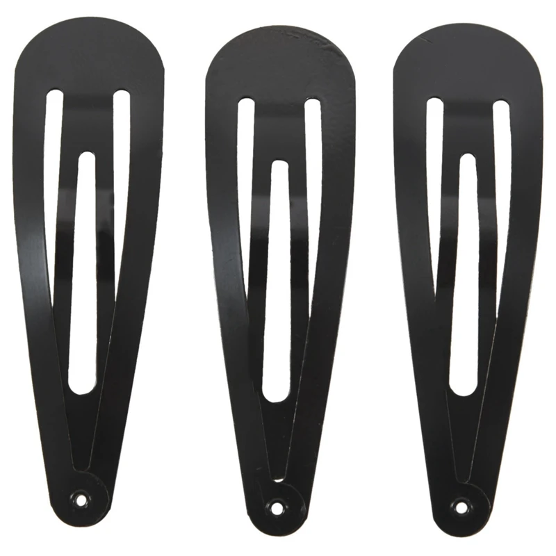 لتقوم بها بنفسك تصفيف الشعر الأسود مقاطع الشعر المعدنية ، مشبك شعر ، 67 مللي متر X 19 مللي متر ، 20 قطعة