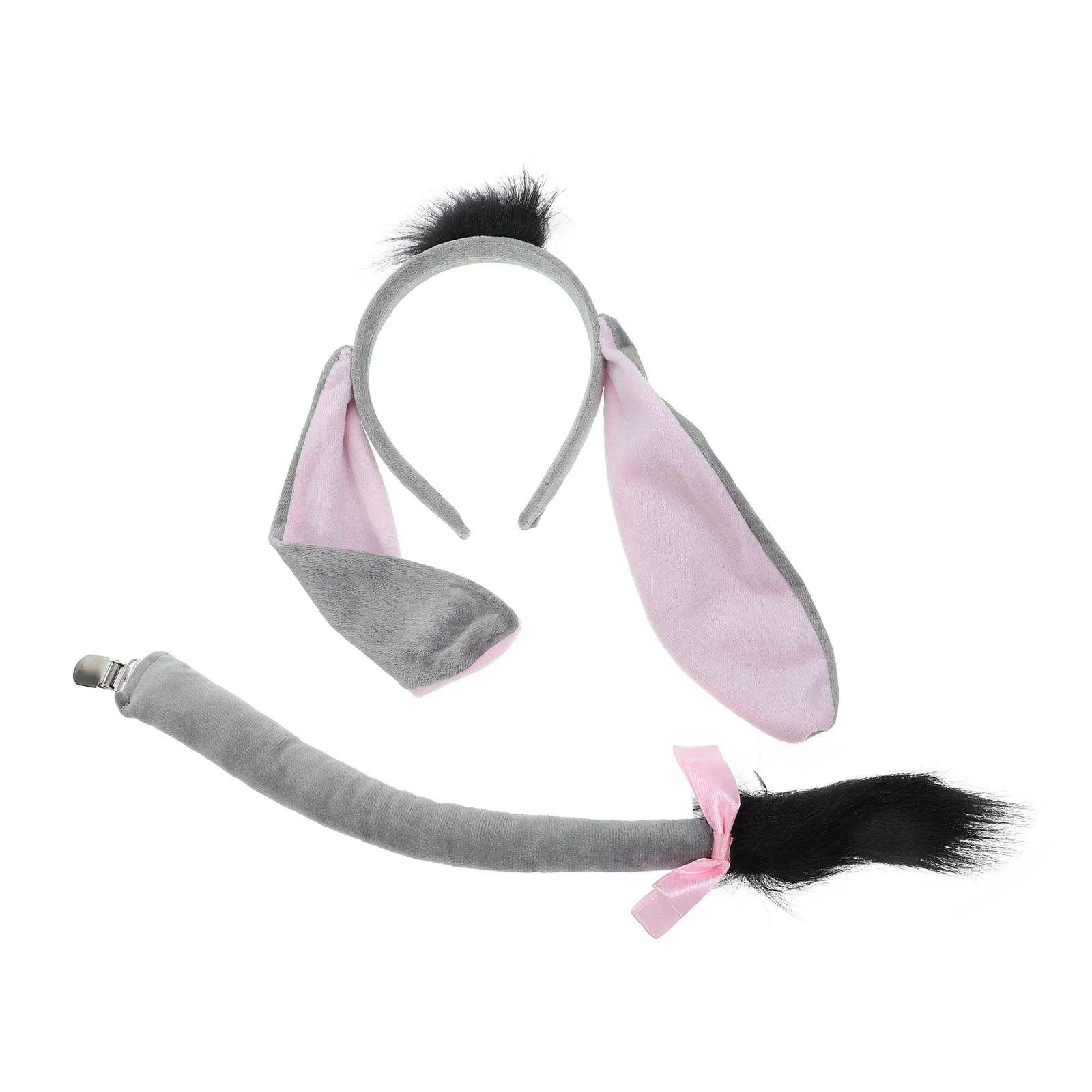 

Donkey Headband Cartoon Animal Ears Kids Headpiece Elastic Band Costumes Childrens Party Stage