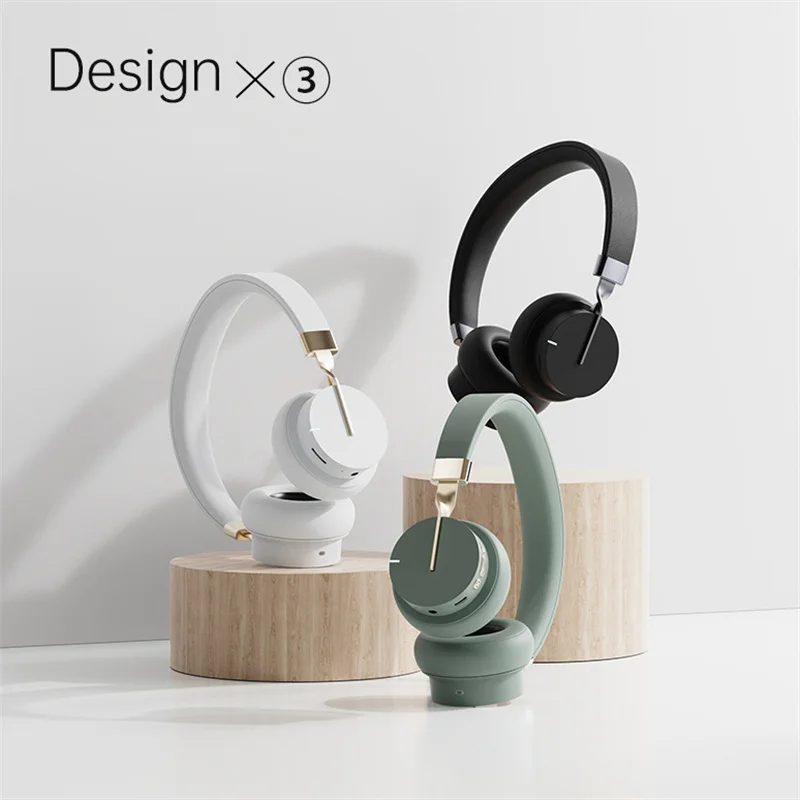 New P3 Wireless Headphones ENC HD Noise Reduction Mic HiFi Sound Quality Bluetooth Music Headset Support TF Card Playback