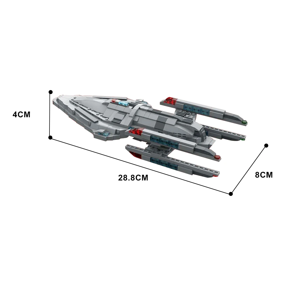 Gobricks MOC USS Prometheus Model Building Blocks Diy Assemble Bricks Space Series Educational Creative For Xmas Toys Gifts