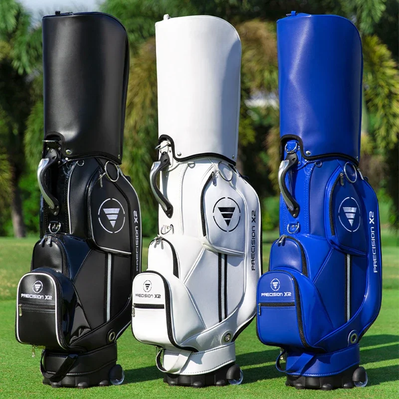 

Сумка для гольф-клуба с колесами из искусственной кожи, водонепроницаемая телескопическая ручка, сумка для гольфа, готовая сумка для хранения
