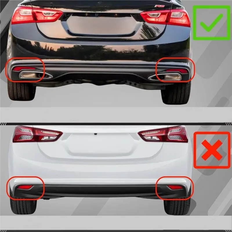 AC52-LED Rear Bumper Reflector Light For Malibu XL 2019-2023 Brake Light Dynamic Turn Signal Light Accessories