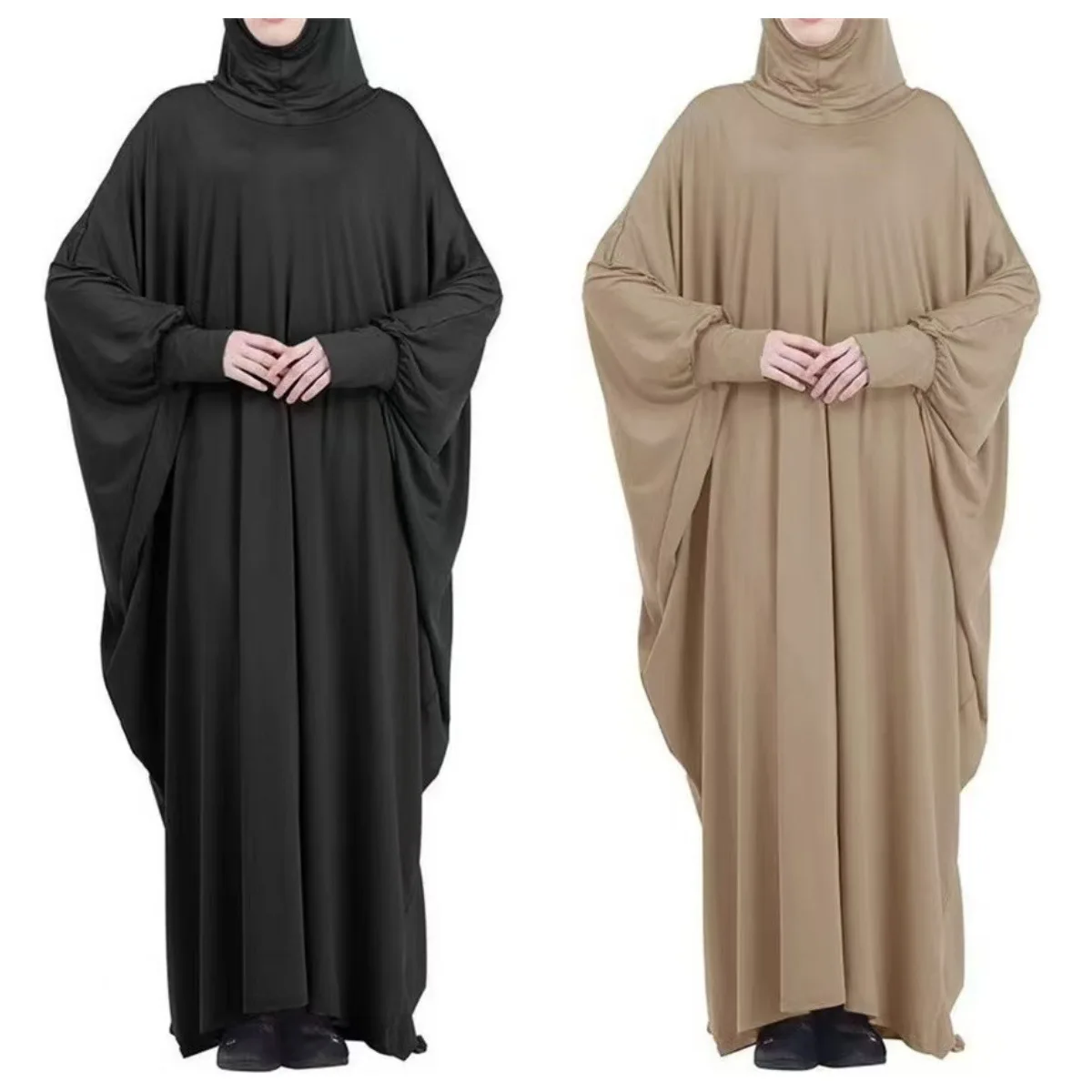 

2025 New Ramadan Eid Hooded Muslim Abaya Women One Piece Amira Prayer Garment Hijab Dress Turkey Kaftan Robe Maxi Gown Clothing
