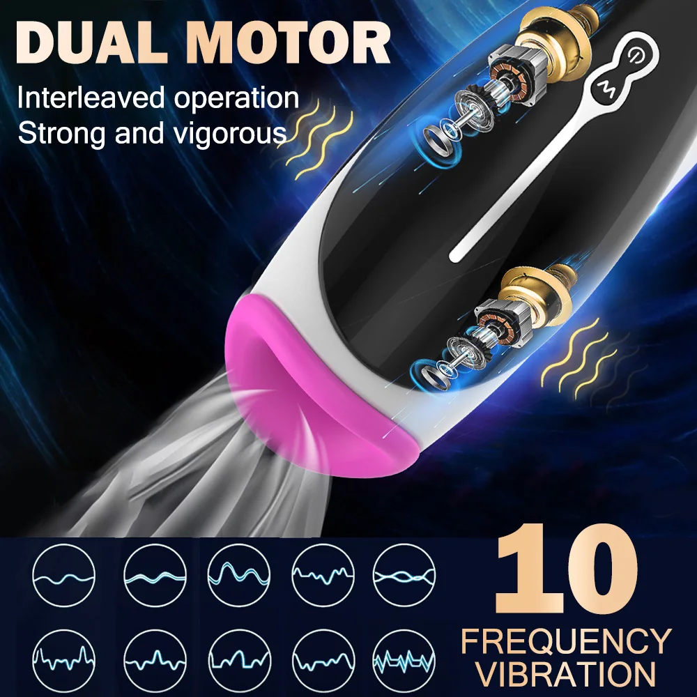 ของเล่นสําหรับชายMasturbationของเล่นPenis Trainer Voice Interactionพ็อกเก็ตช่องคลอดหีความร้อนVibratorชายผู้ใหญ่สินค้า