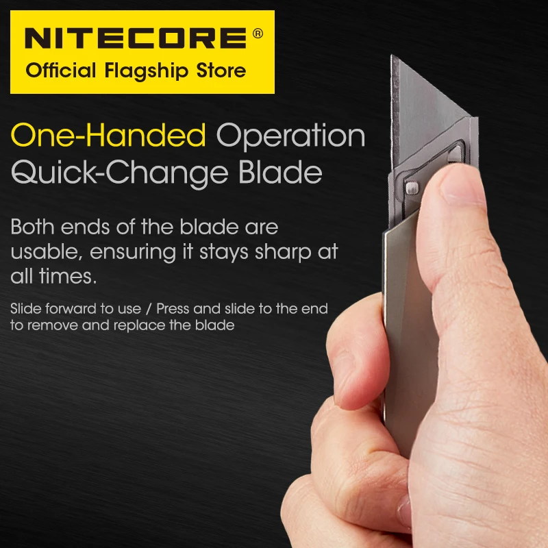 Nitecore NTK09 التيتانيوم فائدة EDC سكين سلسلة مفاتيح صغيرة سكين 24 جرام المحمولة سكين للفرد لحقيبة الظهر قلادة فتاحة الزجاجات