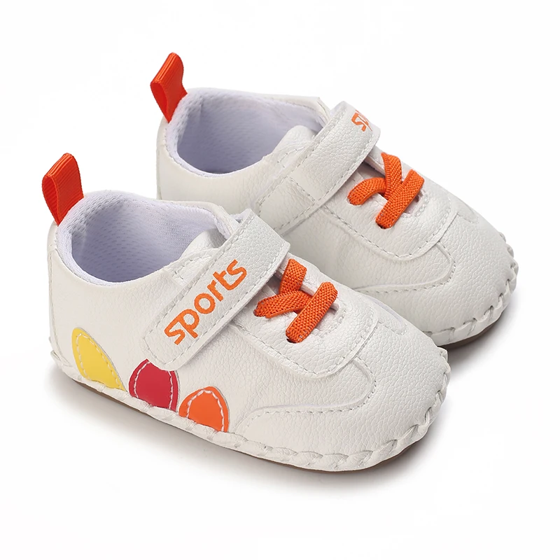 Newborn Baby Boy Girl Leather Shoes Infant First Walkers Footwear Rubber Non-slip Toddler Baby Leisure Sports Shoes 3 6 9 12 18M