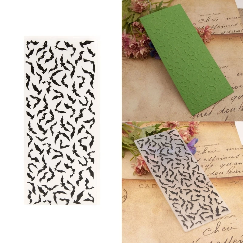 

Halloween Bat Embossing Templates Embossing Folder Embossing Stencils for Card Making DIY Scrapbooking Album Paper Craft Y5GB