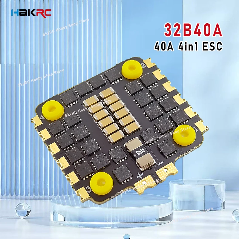 HAKRC 32-bit 40A 4-in-1 ESC, High Performance Electronic Speed Controller, Multiple Protocols, Practical Replacement Parts