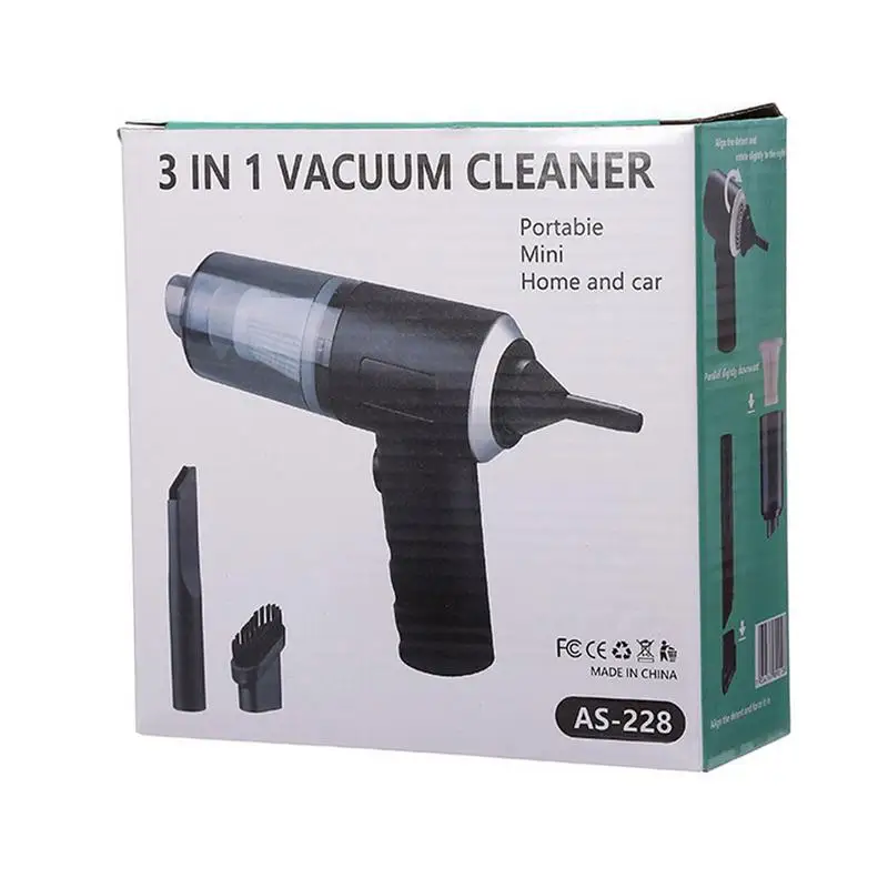 USB Rechargeable Auto Air Duster Wireless Car Vacuum Cleaner High Power Car Detailing Vacuum With Strong Suction Cleaning Tools