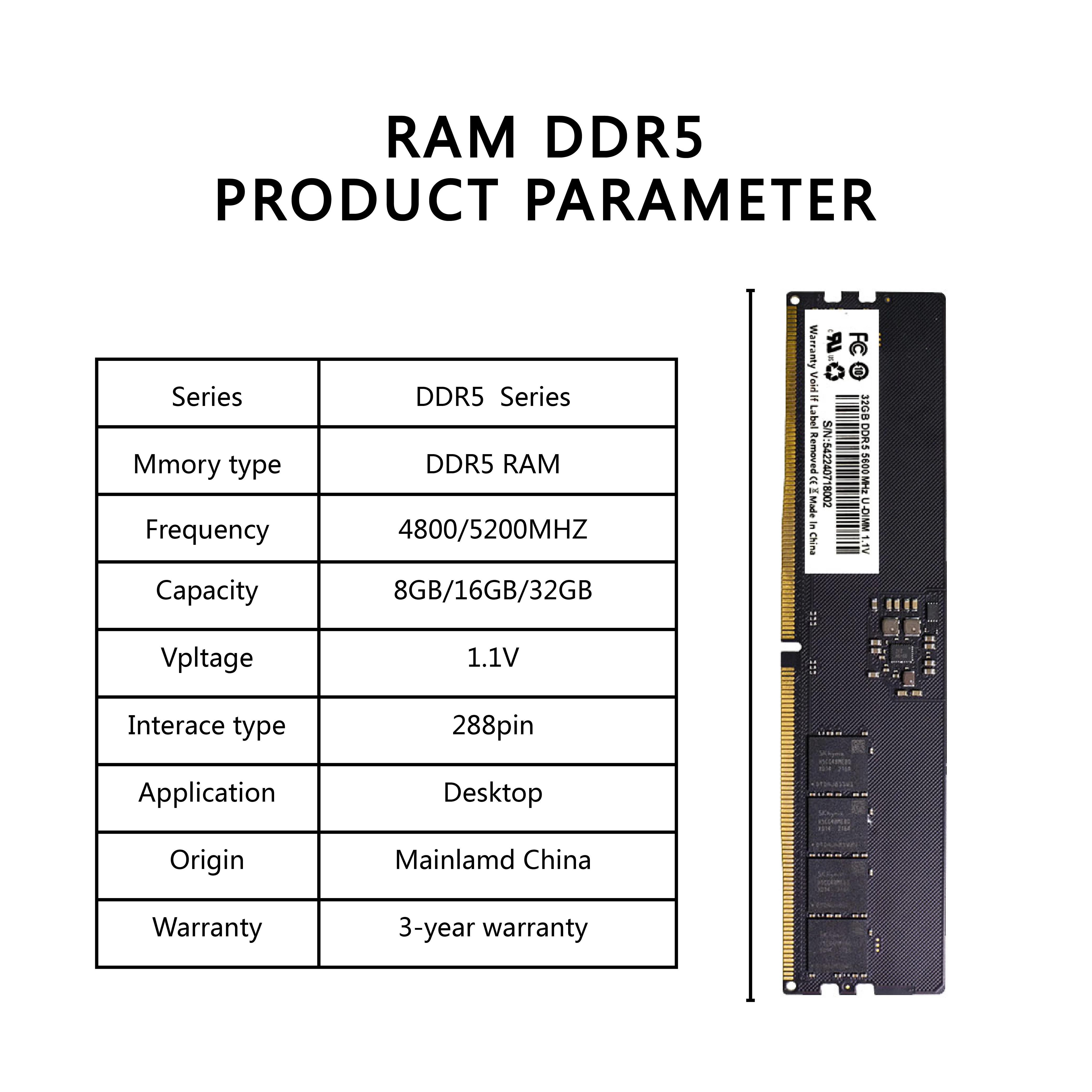 DDR3 DDR4 DDR5 RAM Memory Notebook  factory outlet  PC