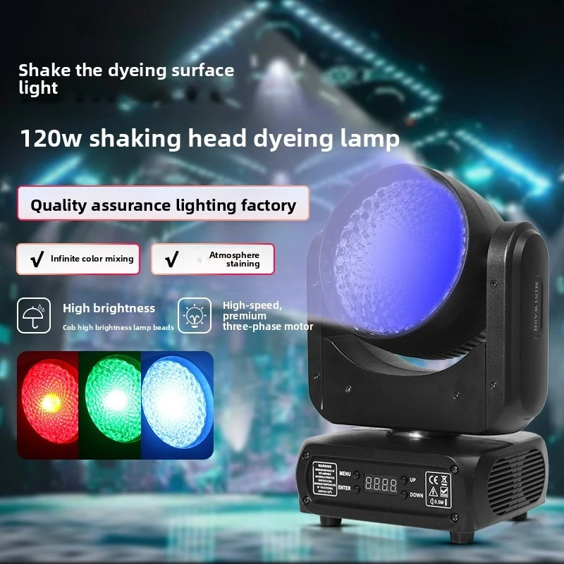

120W focusing moving head dyeing light live stream soft light bar disco flash banquet hall stage atmosphere light