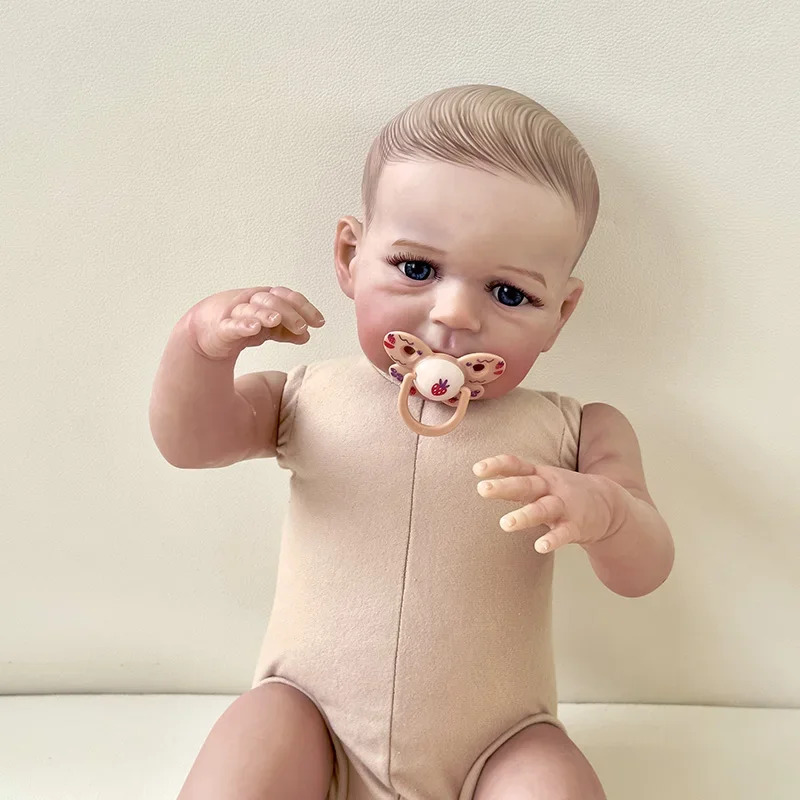 60Cm Reborn Peuter Levensechte Pop Al Geschilderd Afgewerkt Sandie Levensechte Soft Touch 3d Skin Art Pop (Zonder Kleding)