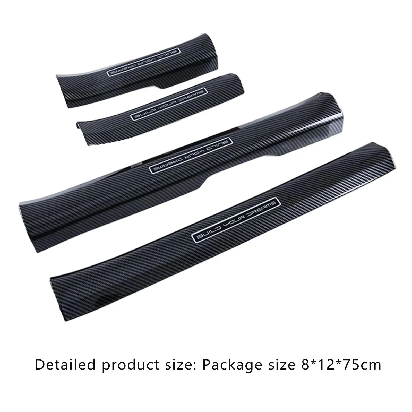 

4x Car Door Sill Plate Protectors Decorative for Byd Atto 3 2022 Parts