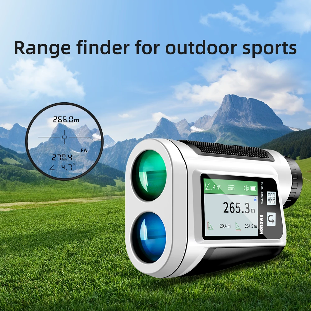 

Nohawk Laser Range Finder with Side Screen Distance/Angle/Speed/Scan Multi Functional Rangefinder for Golfing and Hunting