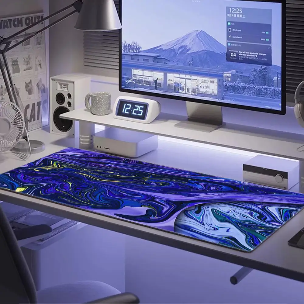 XXL Strata Liquid 900x400 Mouse Pad Computer Laptop Anime Keyboard Mouse Mat Large Mousepad Keyboards Gamers Decoracion Desk Mat