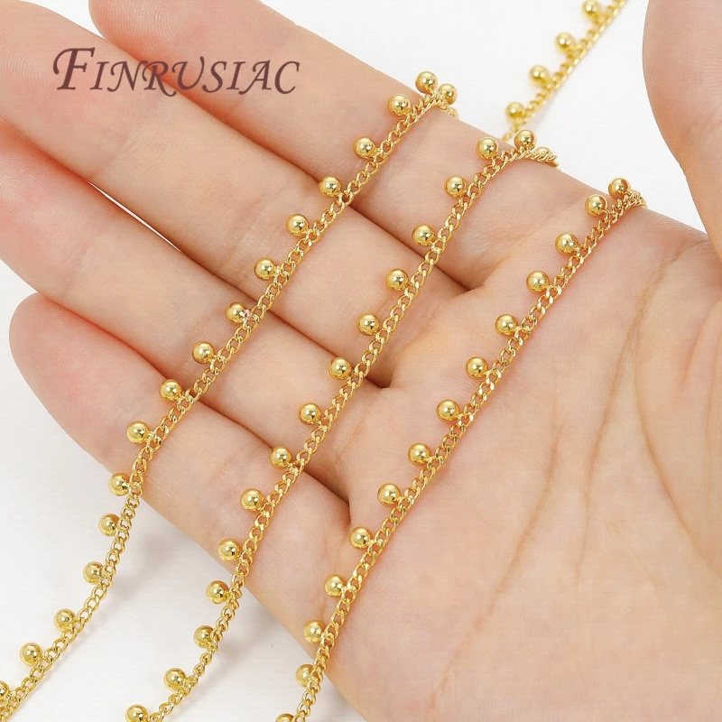 0,5–1 Meter 18 Karat vergoldete Ketten, DIY-Halsketten-Zubehör, dekorative Kette für Schmuckherstellungszubehör, große Ketten im Großhandel – Detail 25