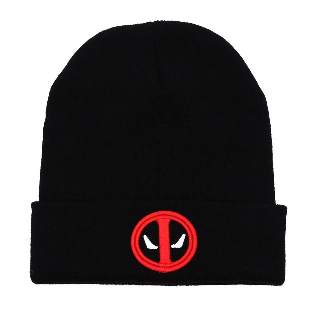 Hot Movie Deadpool Peripheral Series Knitted Hat Autumn Winter Warm Outdoor Sunscreen Dome Breathable Fashion Simple Design