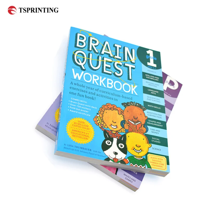 

custom Paperback Soft Cover Puzzle Softcover Books Printing for Children Customized on Demand Perfect Binding Book Printing Serv