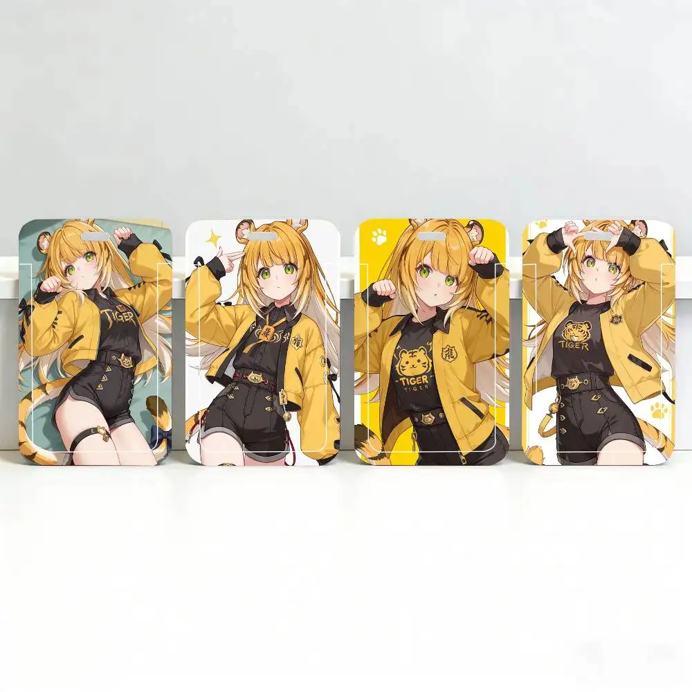 Ju Fufu Animated Game Zenless Zone Zero Black Lanyard Card Holders Student Meal Cards And Campus Ids School