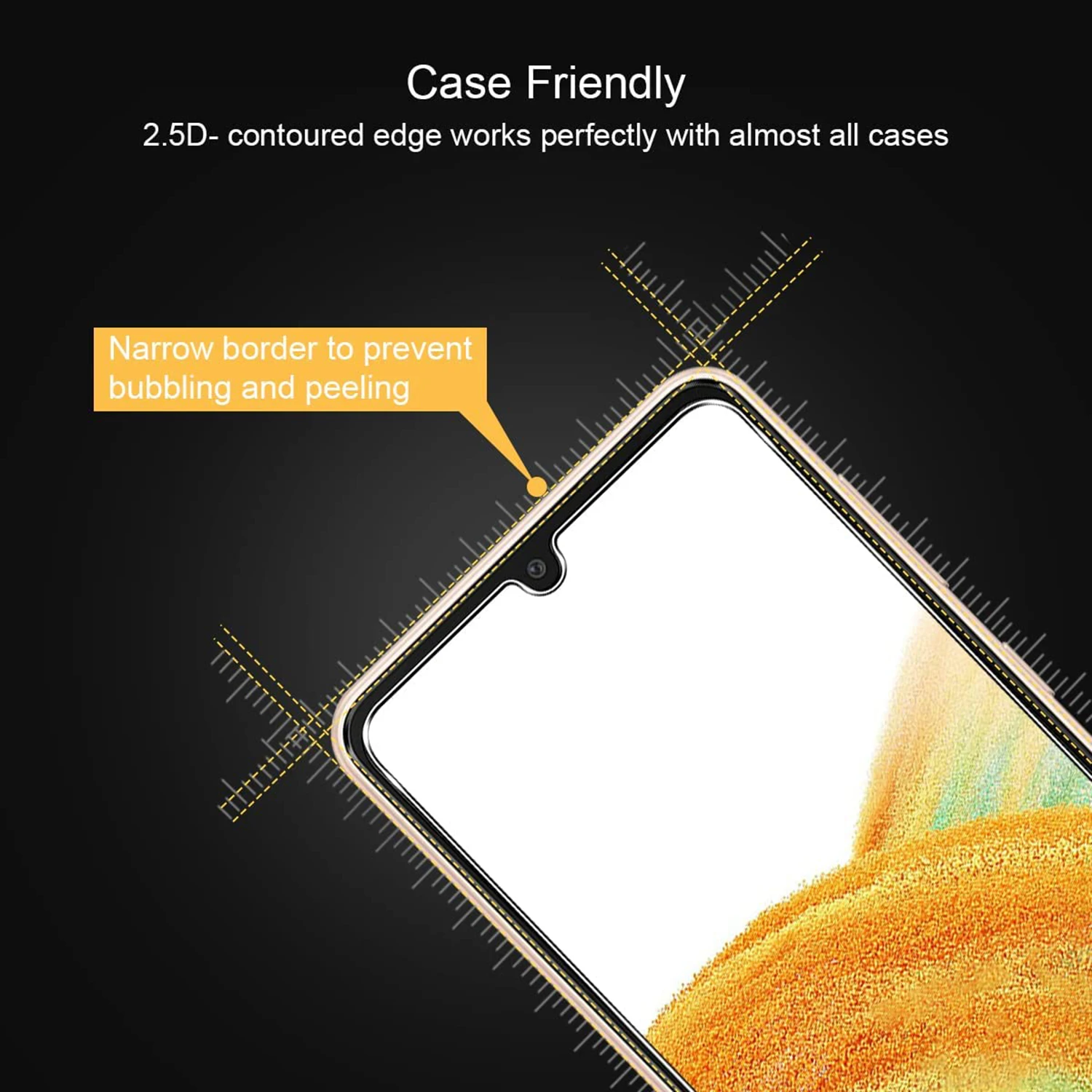 Dla Samsung Galaxy A33 5G HD Folia Ochronna na Ekran 2/4 szt. Szkło Hartowane — zdjęcie produktu 5