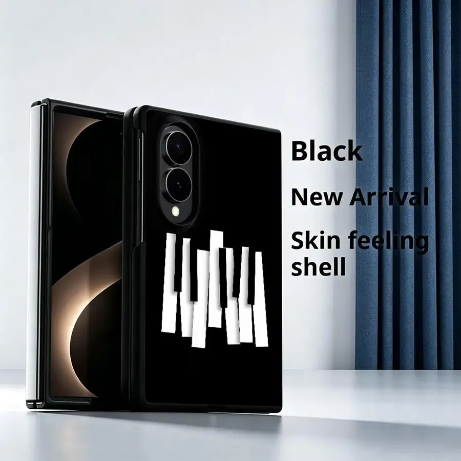 White Block Keys Piano Luxury Phone Cover Case for Samsung Galaxy ZFold8 ZFold Wide Z Fold 8 Z Fold8 Wide