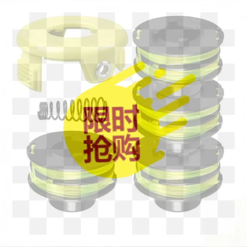 【BA】Trimmer Spool Line Kit For  RAC118 1.2 Mm Spool RLT3525S Trimmer Lawn Mower Replacement Spool Line And Cover Spring Set