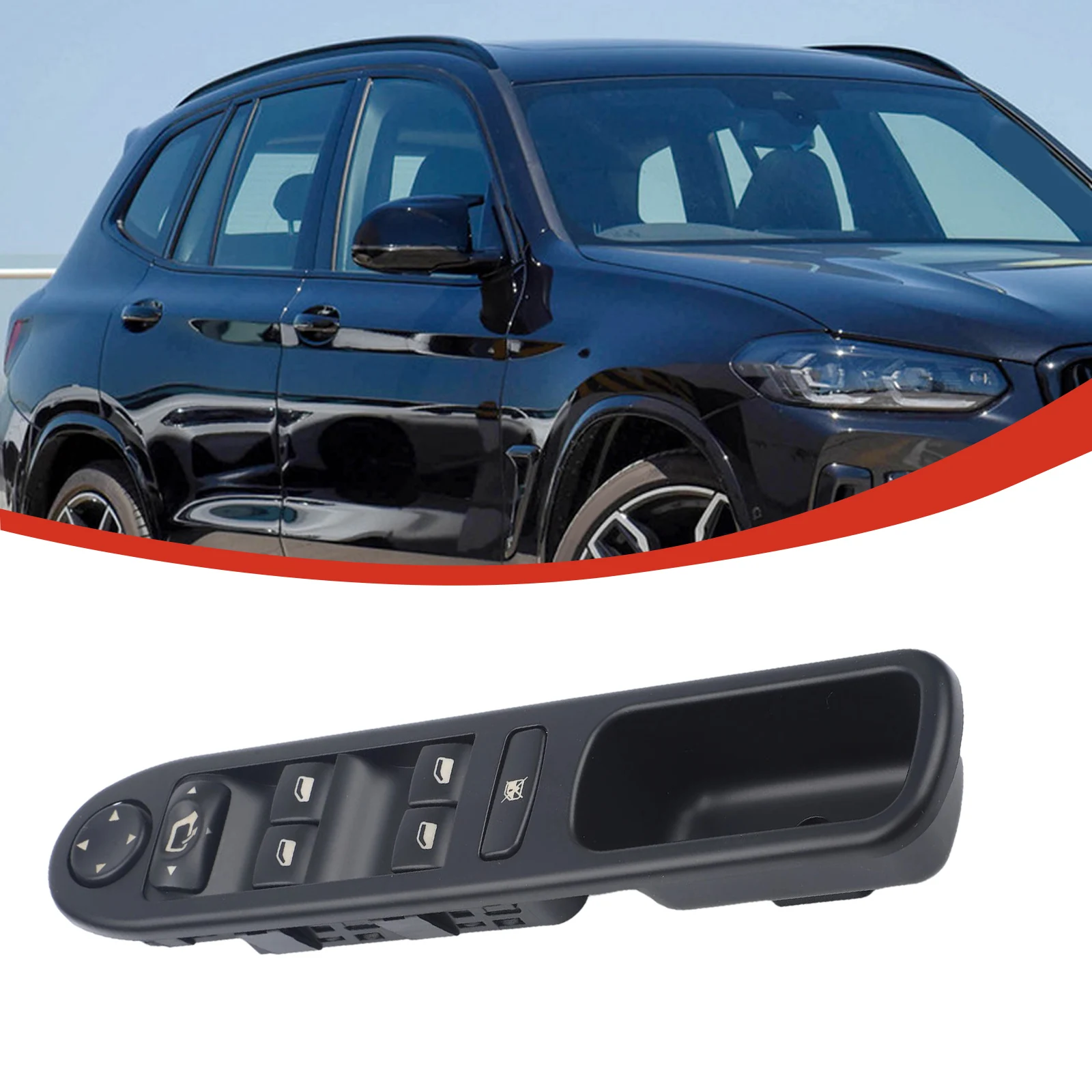 /Front /Left /Control Power Switch 6554KT 6554KS 3+6 Pin Black Plastic For 307CC 307SW 307 Break 2000-2014 For LHD Car Interior