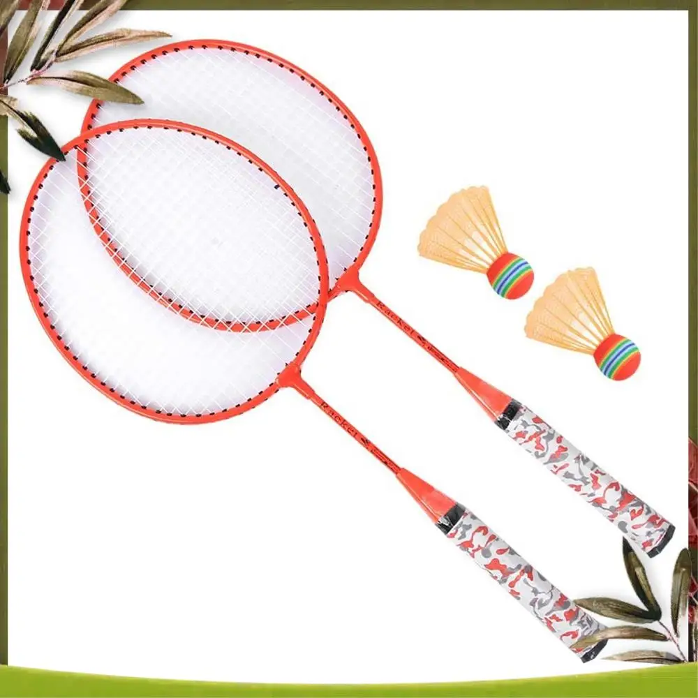 Badminton Rackets For Children,Shuttlecocks Racquet Sports Set With 2 Balls For Kids Players Indoor Outdoor Sport Multi-Purpose