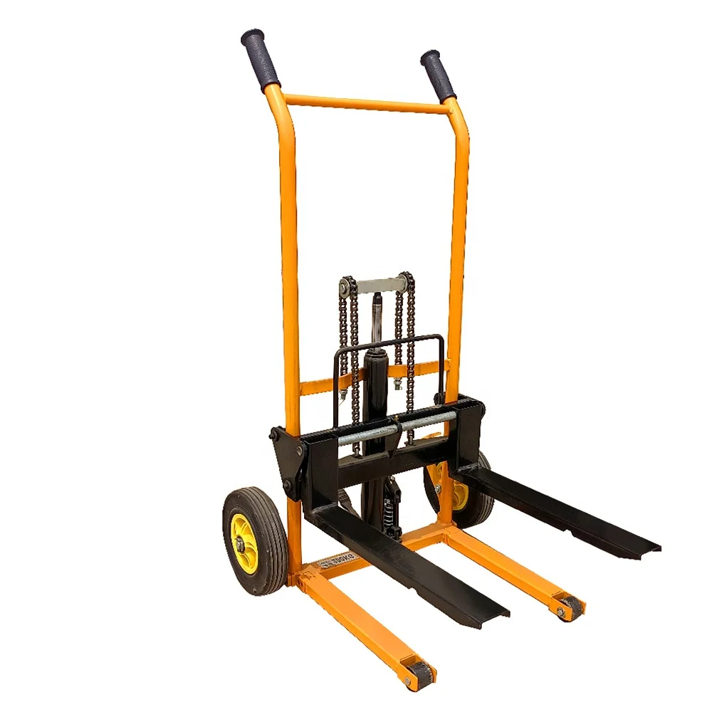 Light Weight Manual Hydraulic Forklift Stacker Light Lift Truck Small Hydraulic Manual Forklift NEW