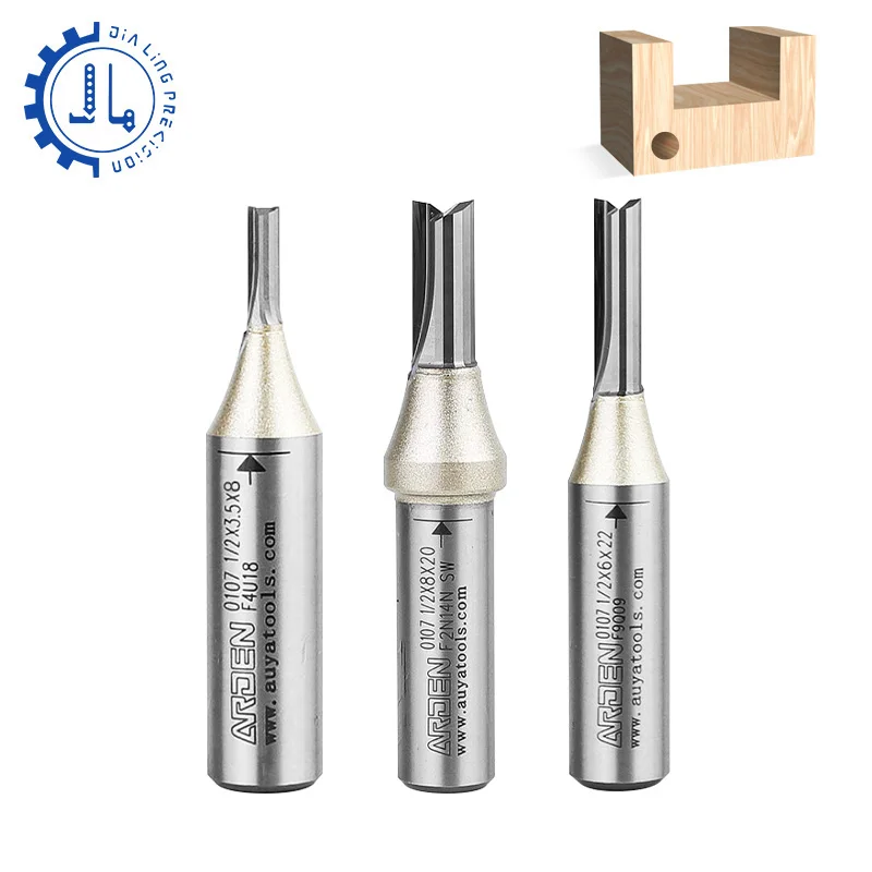 Arden Cnc Fresa de Topo Flauta Tct Broca Reta Ferramentas Arden Fresa de Madeira de Carboneto Sólido para Cortadores de Broca Cnc