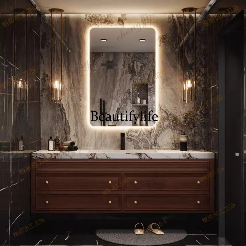American Modern Bathroom Cabinet Gadgets Solid Wood Closet Living Room Cupboard Display Sink Toilet Archivadores Furniture