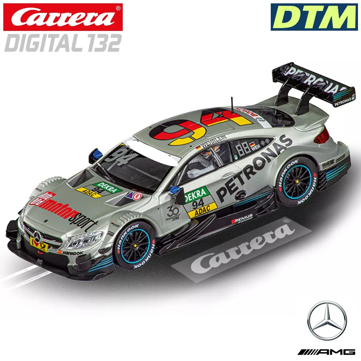 Carreraスロットカーの進化、Digital132 dtm、amg-mercedes c-クーペ