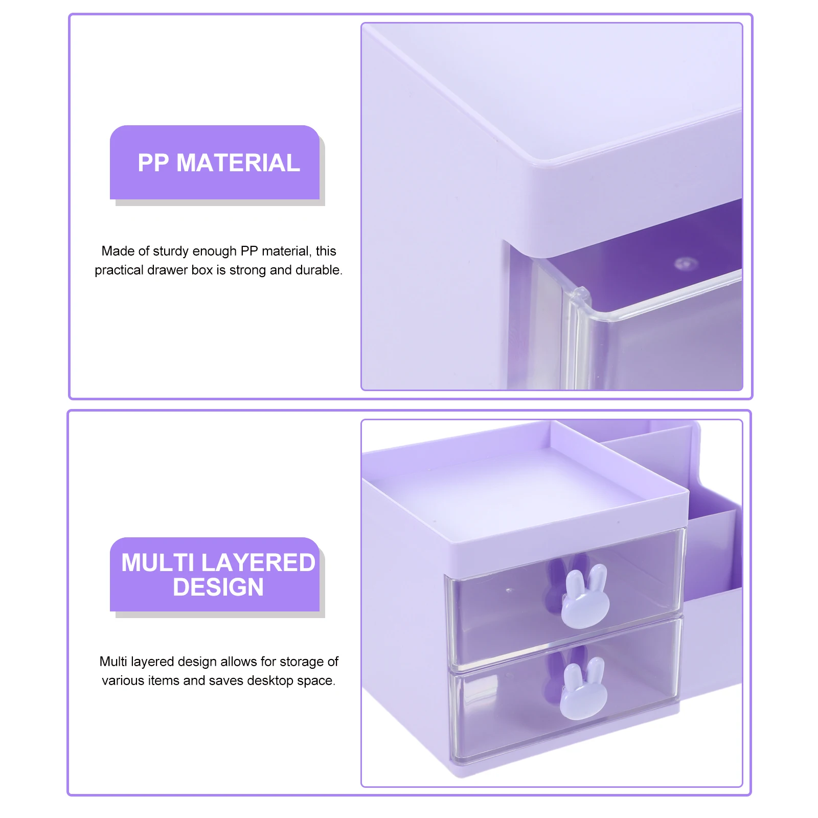 Drawer Pen Holder File Boxes Desk Accessories Workspace Organizers Containers for Organizing Portable Bin Office Pp Storage