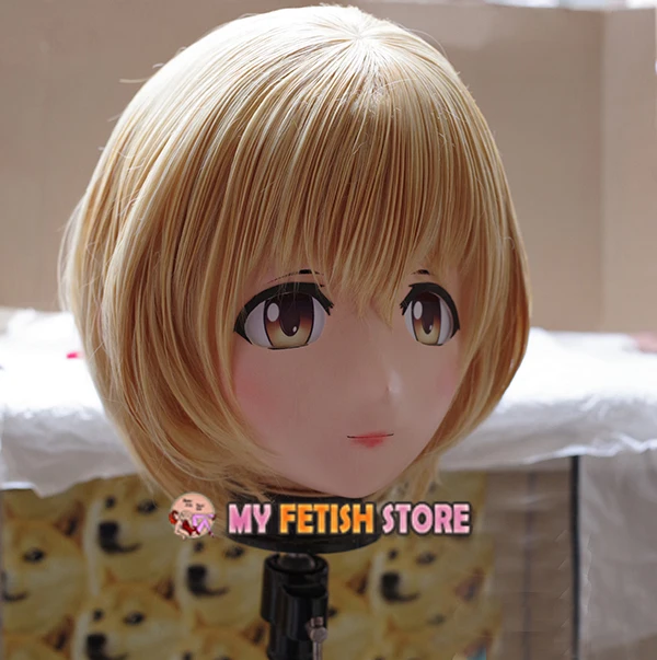 (KM113) Handgemaakte vrouwelijke hars Crossdress mooi meisje 3/4 hoofd Lolita pop masker Japanse Anime Cosplay Kigurumi masker Crossdresser