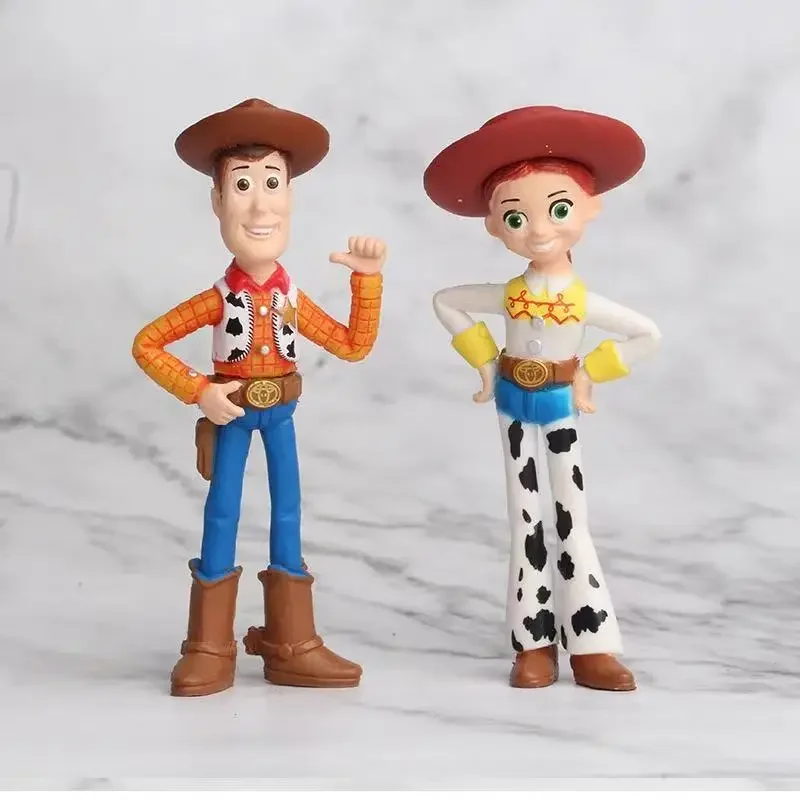 7-teiliges Set Toy Story 4 Actionfiguren Spielzeug Woody Jessie Buzz Lightyear Forky Schwein Bär Figur Modell Puppe Figurine Geburtstagsgeschenk – Detail 2
