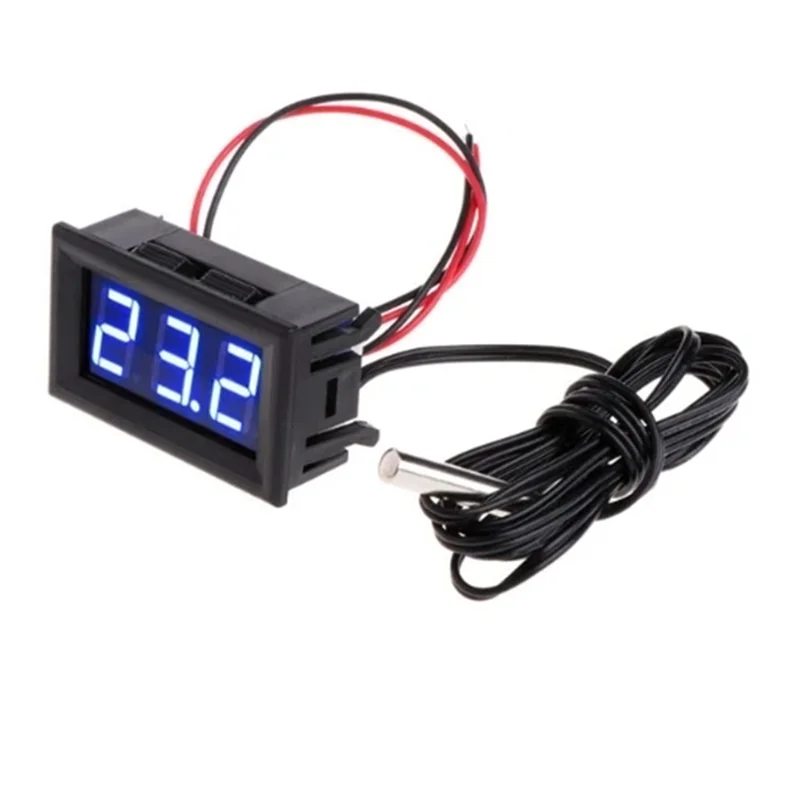 12V elektronische Temperatur zähler anzeige digitales Thermometer Aquarium Kühlschrank Wasser temperatur messer Thermometer