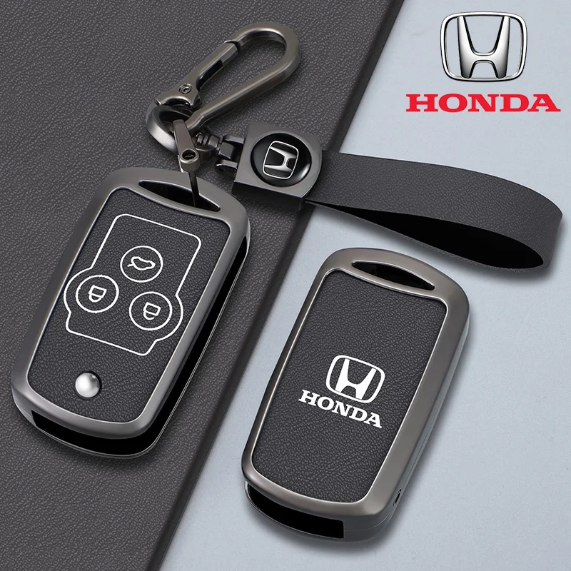 2/3 Buttons Car Key Case Cover Fob Protection Shell For Honda Civic Fit Accord CRV HRV Jazz Odyssey For Acura TL TSX ZDX RSX CRZ