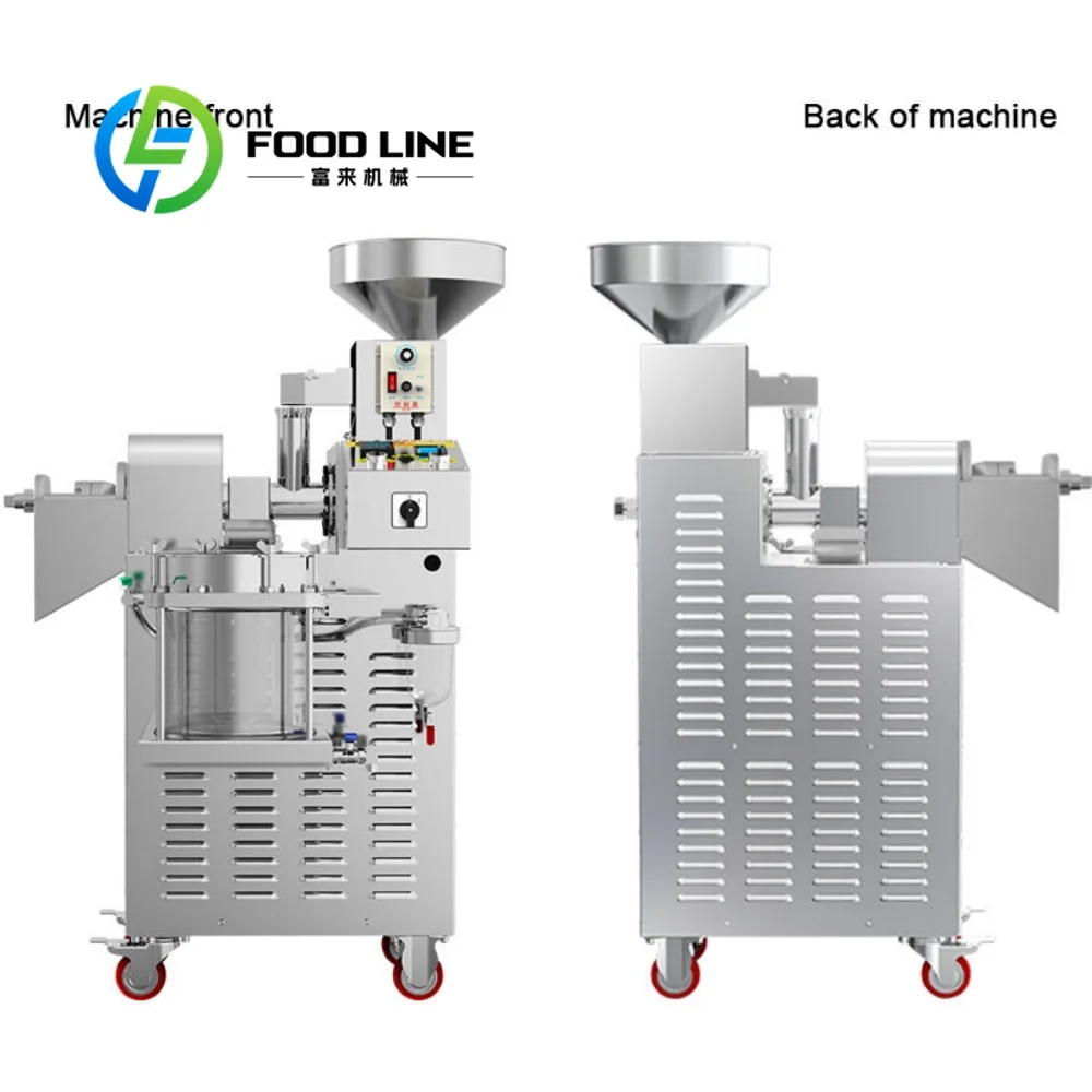 

New Commercial Automatic Oil Press Machine for Sunflower Peanut Soybeans Sesame Flaxseed Prickly Seeds Oil Extraction