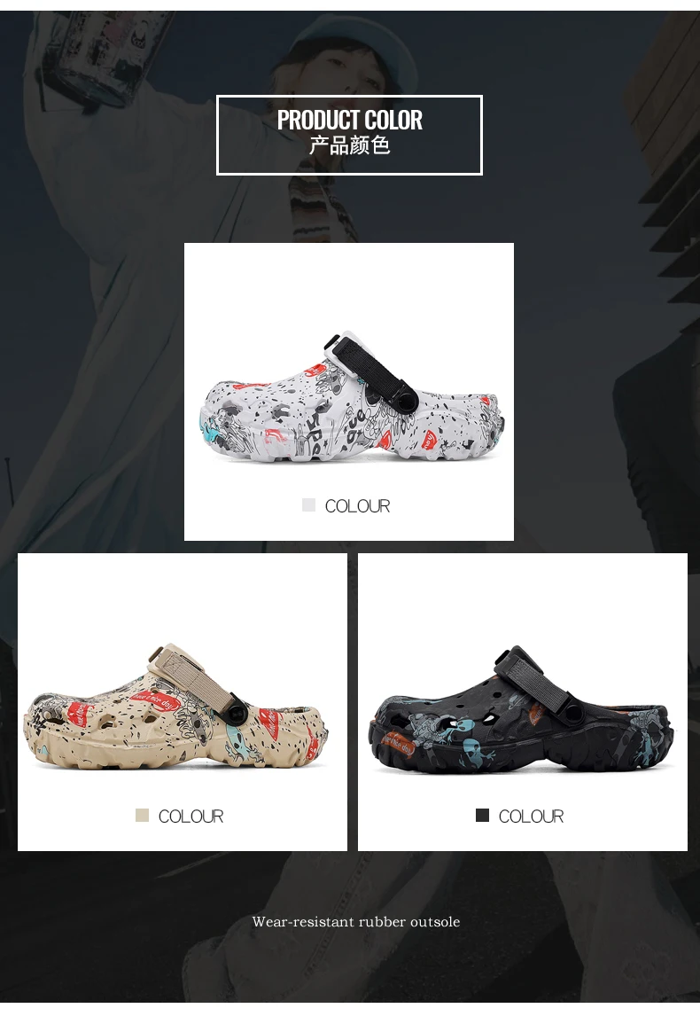 Übergrößen 48 49 Clogs Herrenschuhe Sommer Gartenschuhe Strandschuhe Herren Freizeitschuhe Wasserschuhe Bequeme Hausschuhe – Detail 5