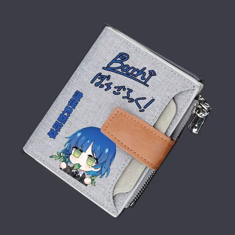 

Anime Game Lonely Rock Yamada Ryo Bocchi-Chan Q Version Peripheral Cartoon Folding Wallet Multi-Card Slot Coin Purse Card Holder