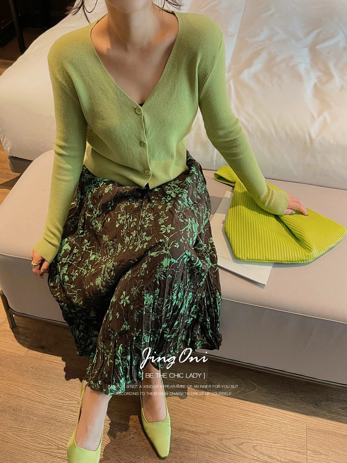 Floral Chiffon Pleated Long Skirt Y2k Woman Clothing Spring Summer 2024 Korean Style Fashion Vintage High Waist Lolita Tulle New