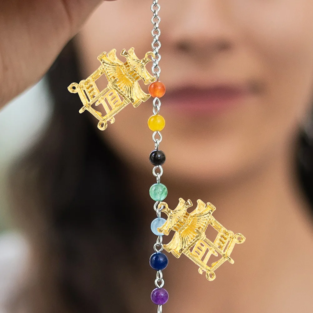

12pcs Alloy Pendant Accessories Pavilion Shaped Jewelry Charms DIY Earring Bracelet Necklace Making Supplies Durable for Craft