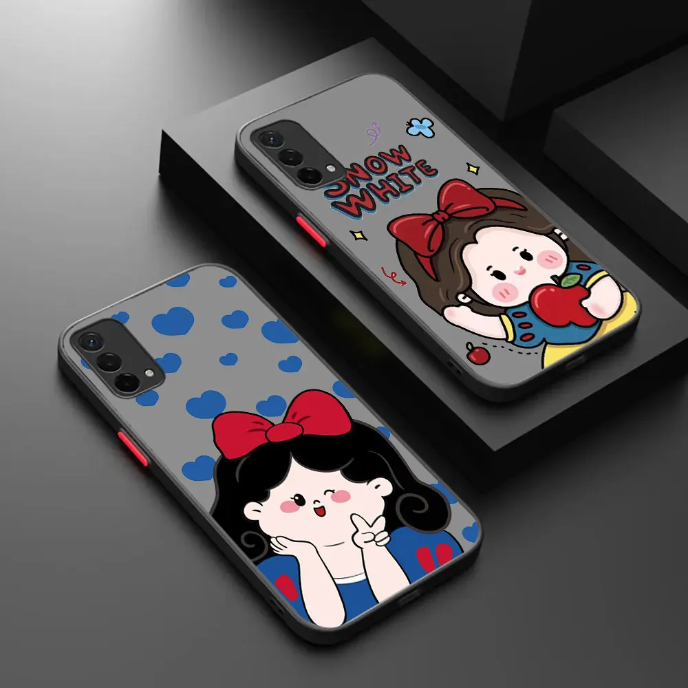 Lovely Snow White Phone Case For OPPO REALME X7 GTMASTER GT2 Q5 V15 XT K5 X2 10 K9 A96 V25 K10X PRO CARNIVAL 5G