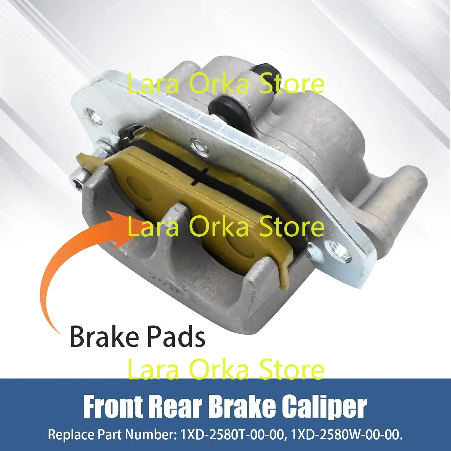 1XD-2580T-00-00 Front Rear Brake Caliper, Replacement for Yamaha Viking 700 YXC700 2015-2022, Replacement for Yamaha UTV