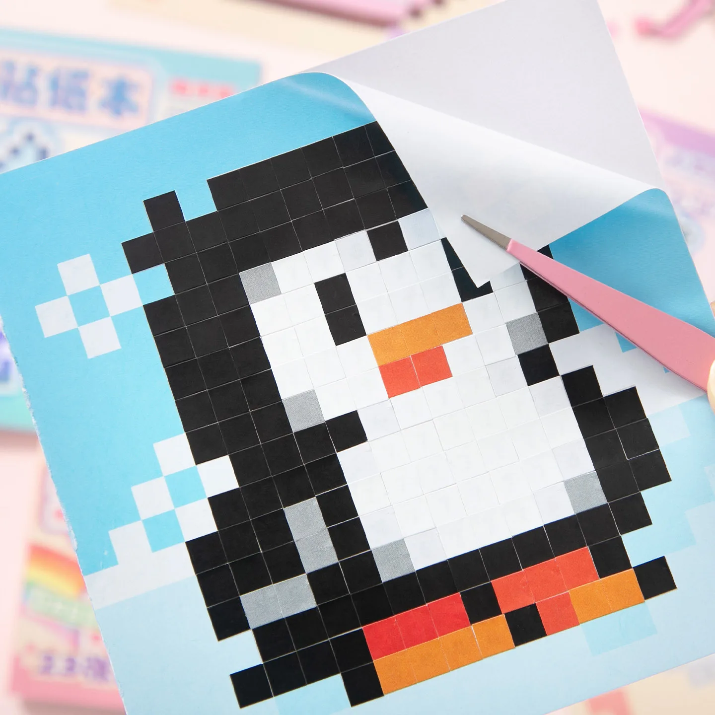 السيد ورقة بكسل ملصق كتاب التلوين متعة الكولاج ملصق لمجلة الكرتون الحيوان ملصقات الإبداعية القرطاسية ملصق #4