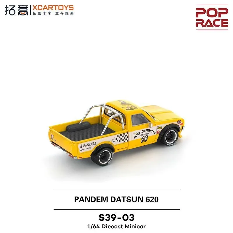 البوب سباق PR640250 1:64 القمر عيون بانديم داتسون 620 سبيكة سيارة نموذج دييكاست جمع هدية #4