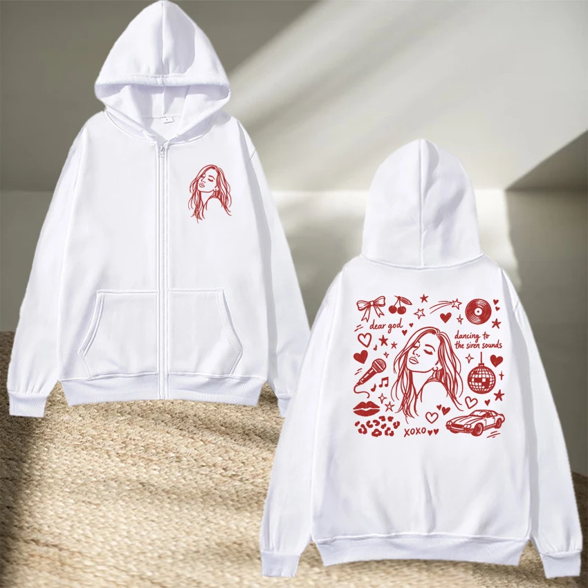 

Cute Pop Tour Merch Heartbreak Aesthetic Hoodie Men women fashion Y2k Winter Zipper pullover Coat Unisex Fleece Winter Jacket