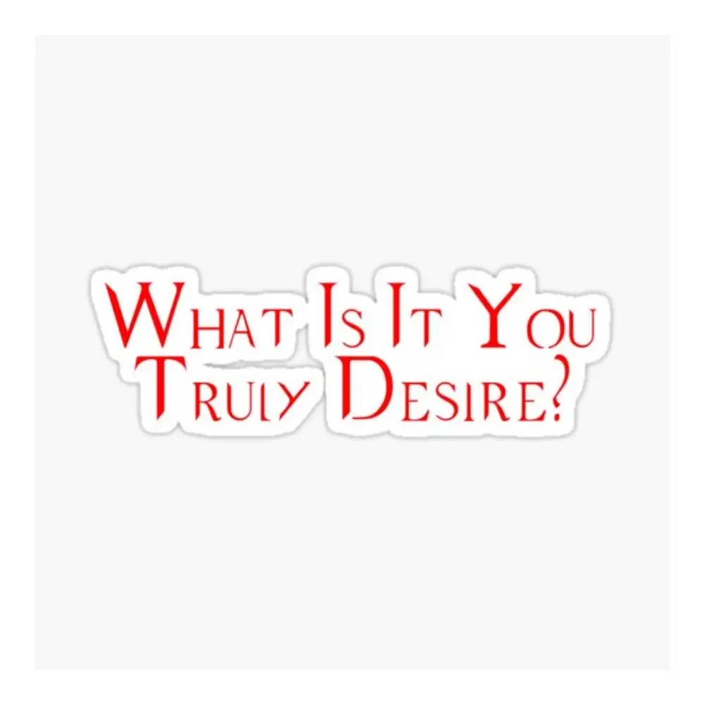 Lucifer True Desire Red Sticker Car Window Bumpers Die-cut Vinyl Stickers Decorative Accessories