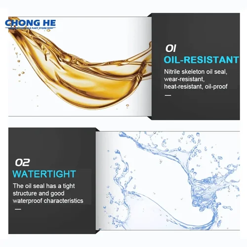 Imagen 2 del producto 2 unidades 43x53x8/9.5 sello de aceite del amortiguador de horquilla de choque delantero de motocicleta 43 53 8/9,5 integrado con sellos de aceite de resorte 43*53